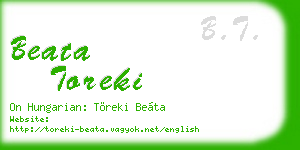 beata toreki business card